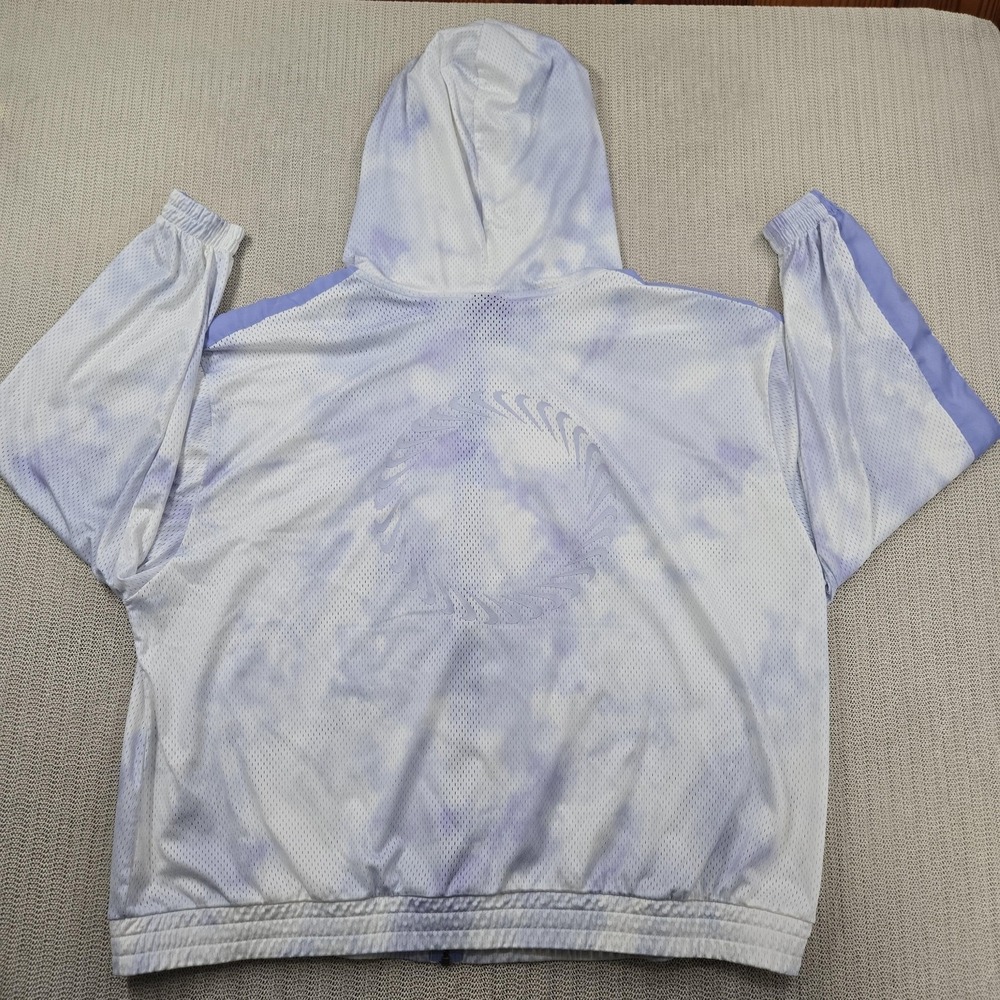 Nike Icon Clash Jacket Womens 2X White Purple Tie Dye Light Thistle Logo Mesh - Picture 11 of 13